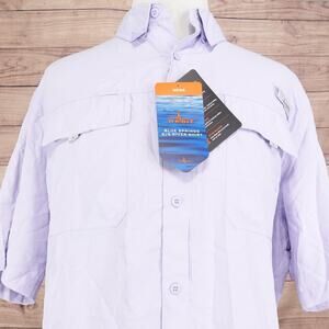 Habit Blue Springs S/S River Shirt Mens 2XL Purple‎ Heather Fishing Outdoor